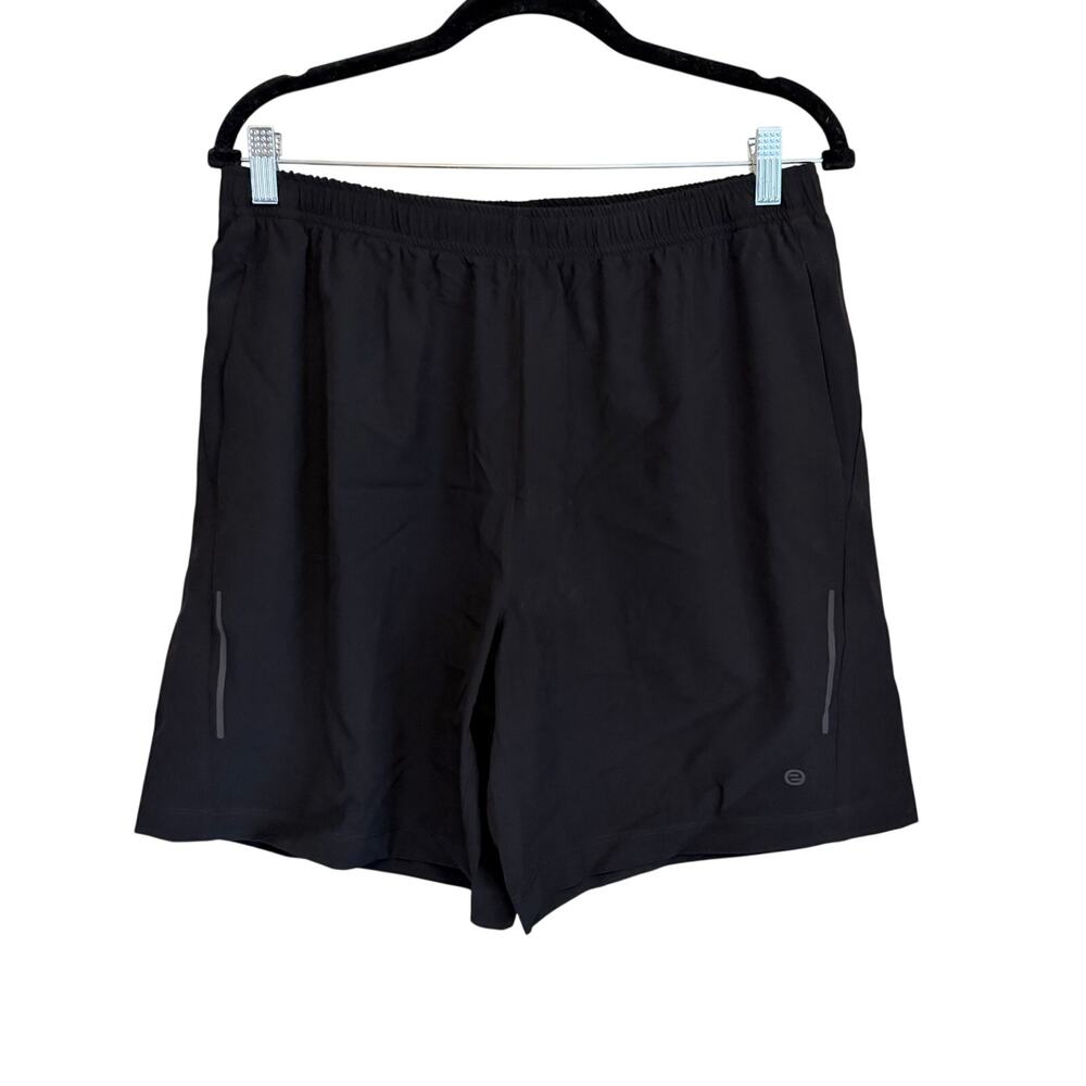 Etonic Mens Athletic Shorts M Black Running Gym Athleisure Activewear Sporty NWT